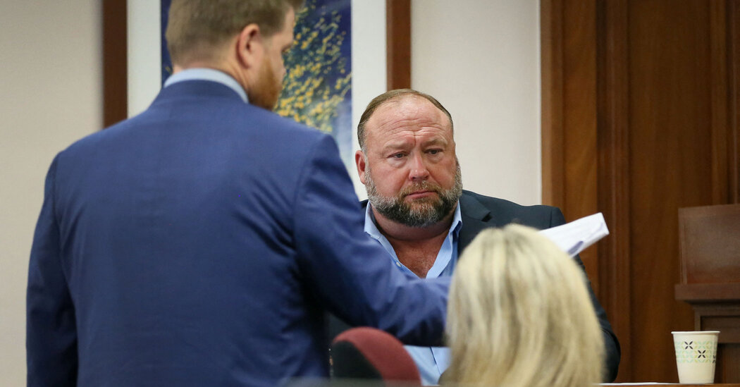 Alex Jones, Under Questioning, Is Confronted With Evidence of Deception