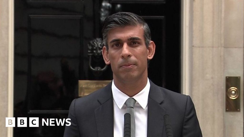 Rishi Sunak speaks for first time as prime minister