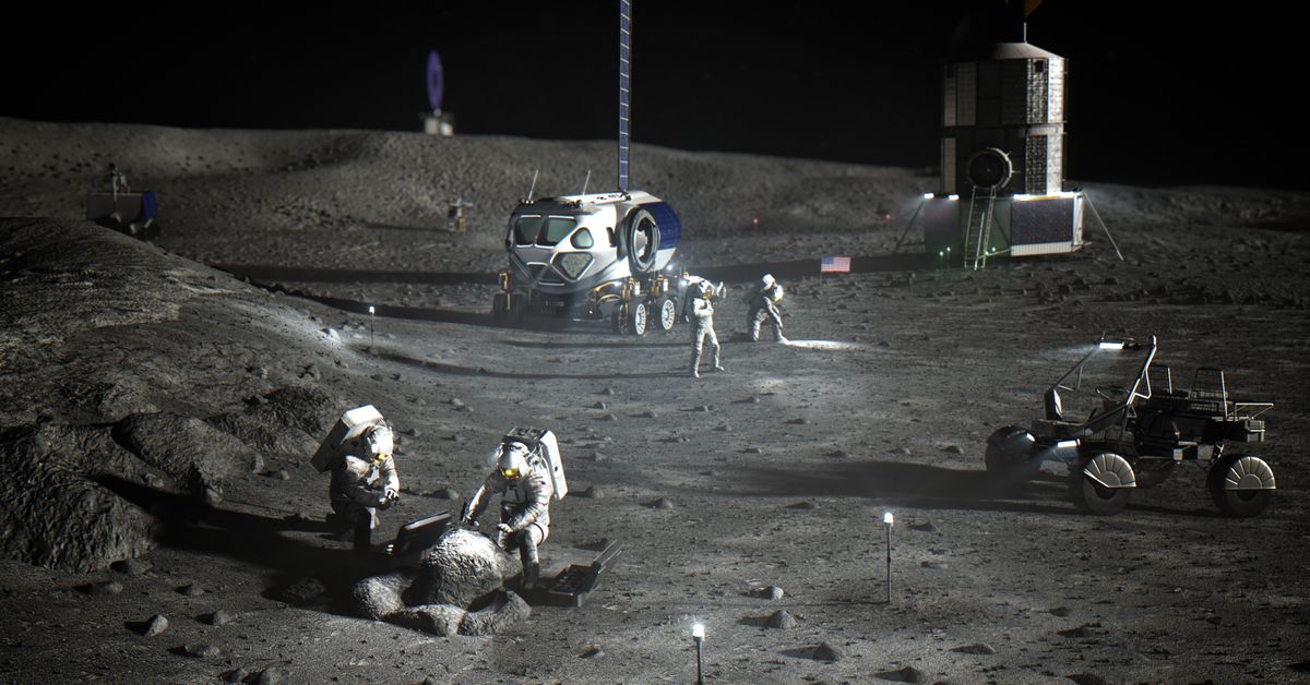 Biden reveals the White House plan for living on the moon and mining its resources