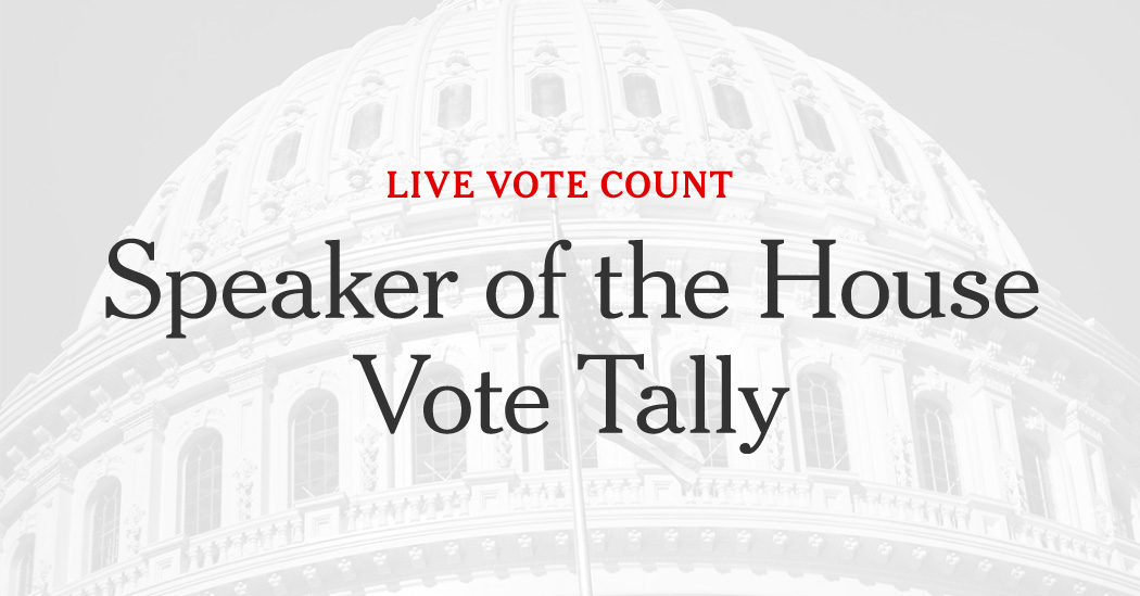 Live Vote Count: Tracking the House Speaker Votes