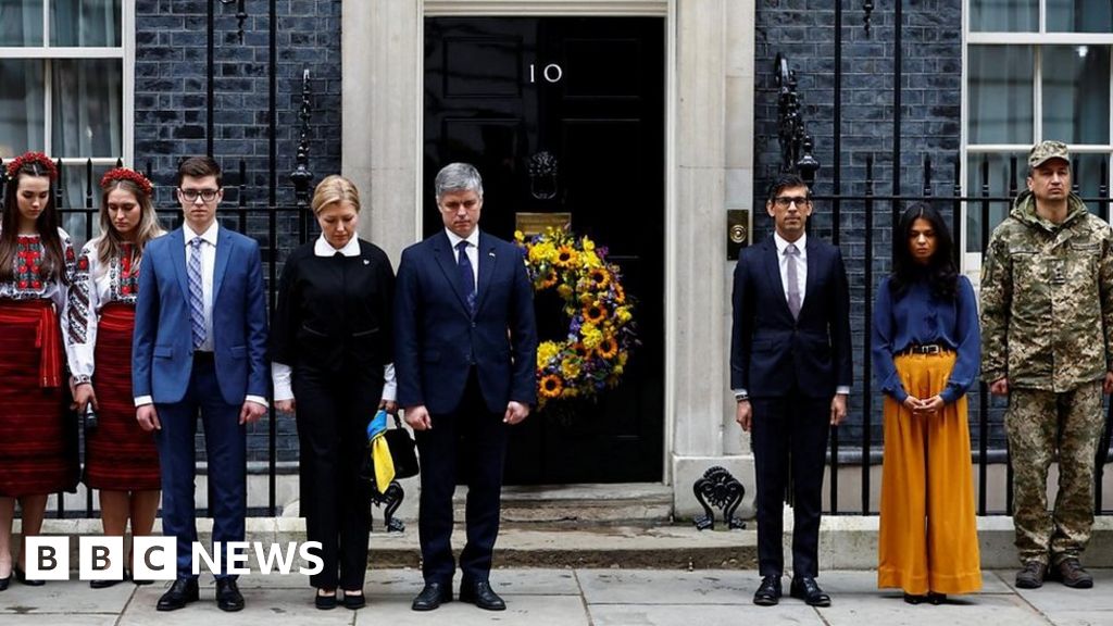 UK falls silent to mark one-year anniversary of Russian invasion of Ukraine