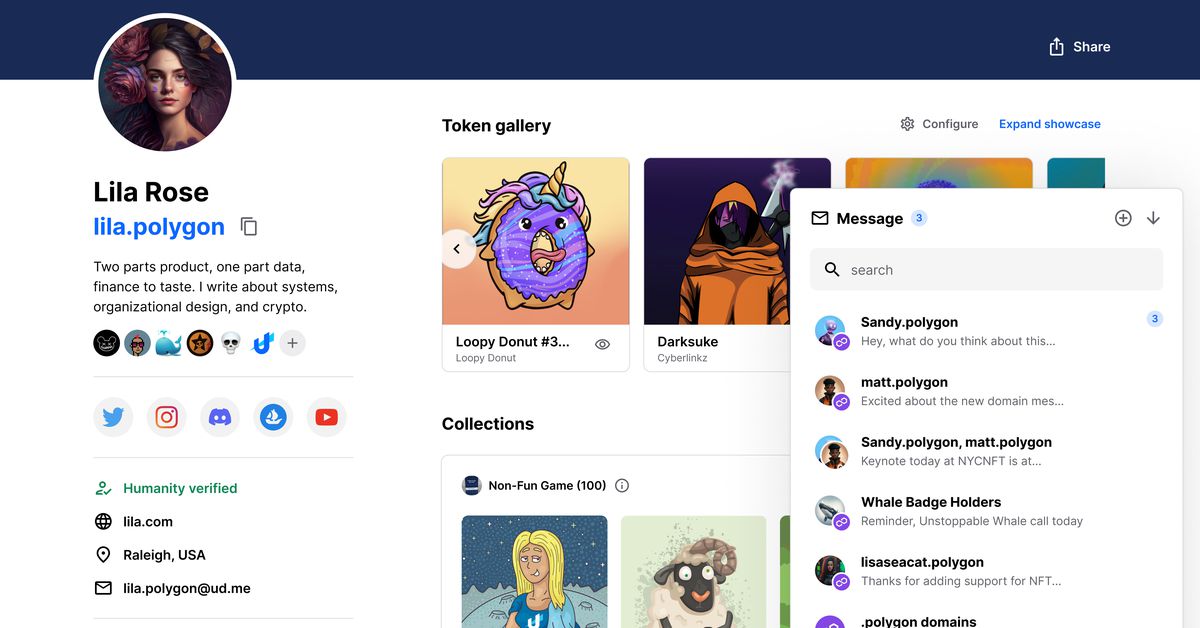 Unstoppable Domains to Roll Out Web3 Messaging Service on Polygon