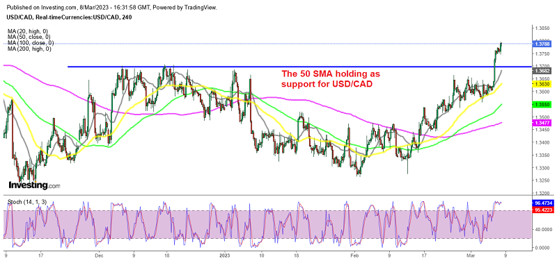 USD/CAD Surges Toward 1.38 As BOC Remains Neutral