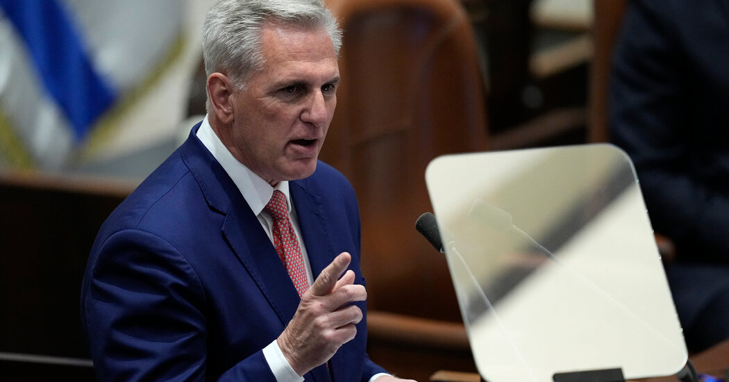 In Israel, McCarthy Pledges Continued Support for Ukraine