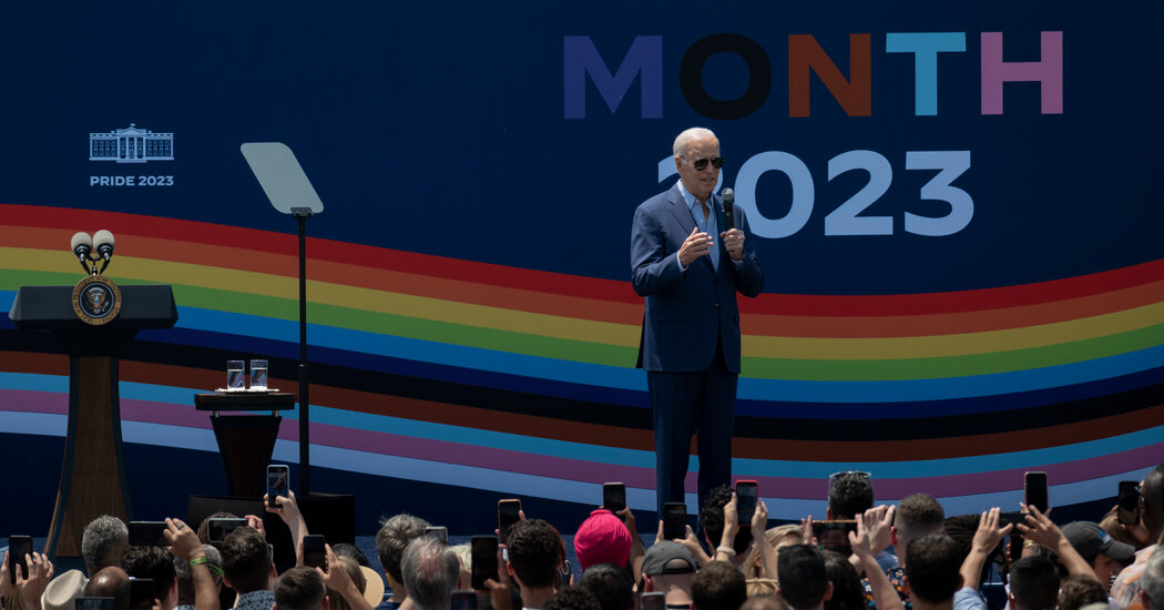 At Pride Event, Biden Vows to Protect Rights of L.G.B.T.Q. Americans