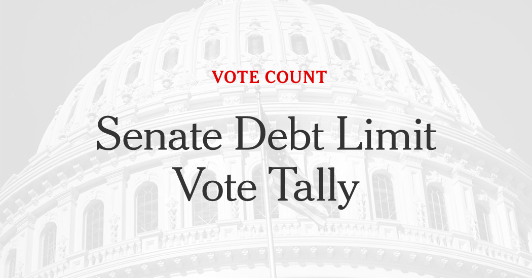 Here’s How the Senate Voted on the Debt Limit Bill