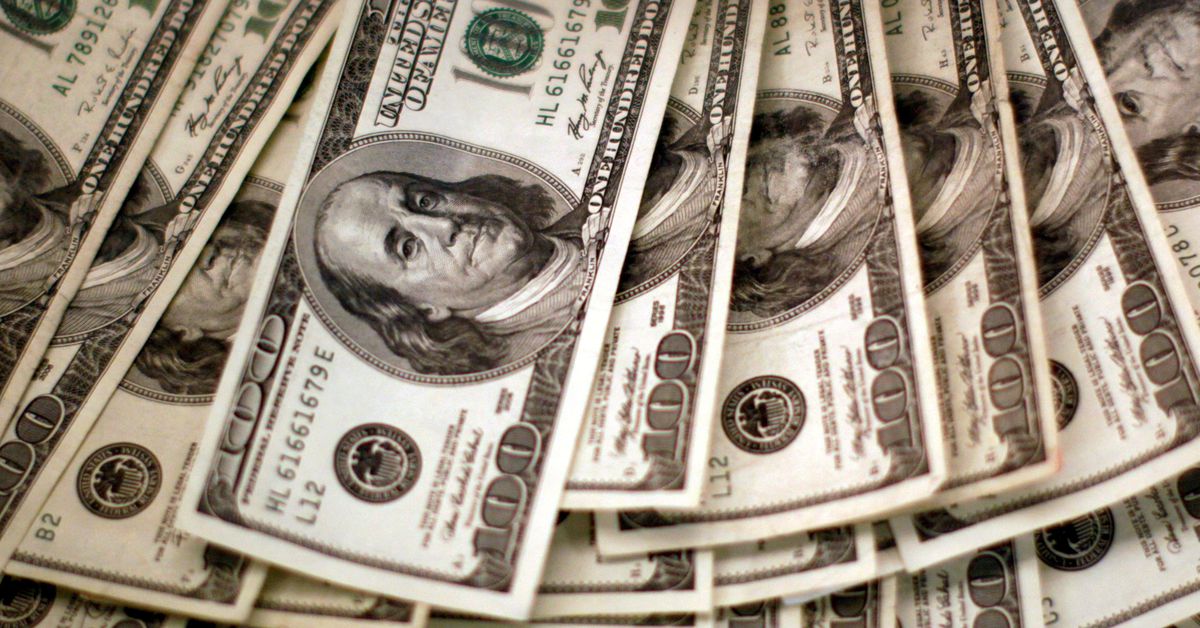 FOREX Dollar dives to two-month low, pound scales 15-month peaks on wage growth data