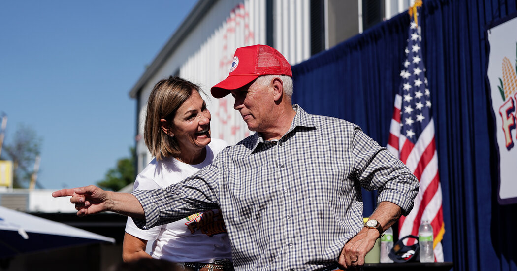 At Iowa State Fair, Kim Reynolds Gives 2024 Republicans a Safe Space