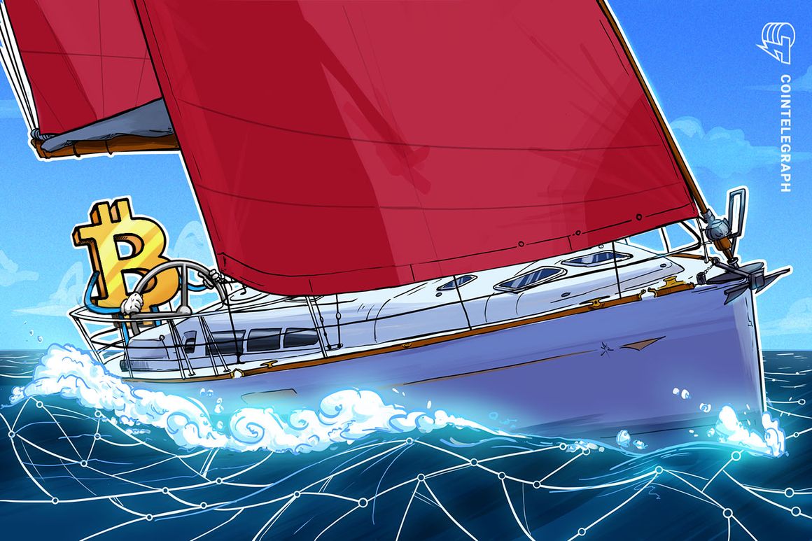 sailor paints giant ‘B’ on boat to promote crypto across the ocean