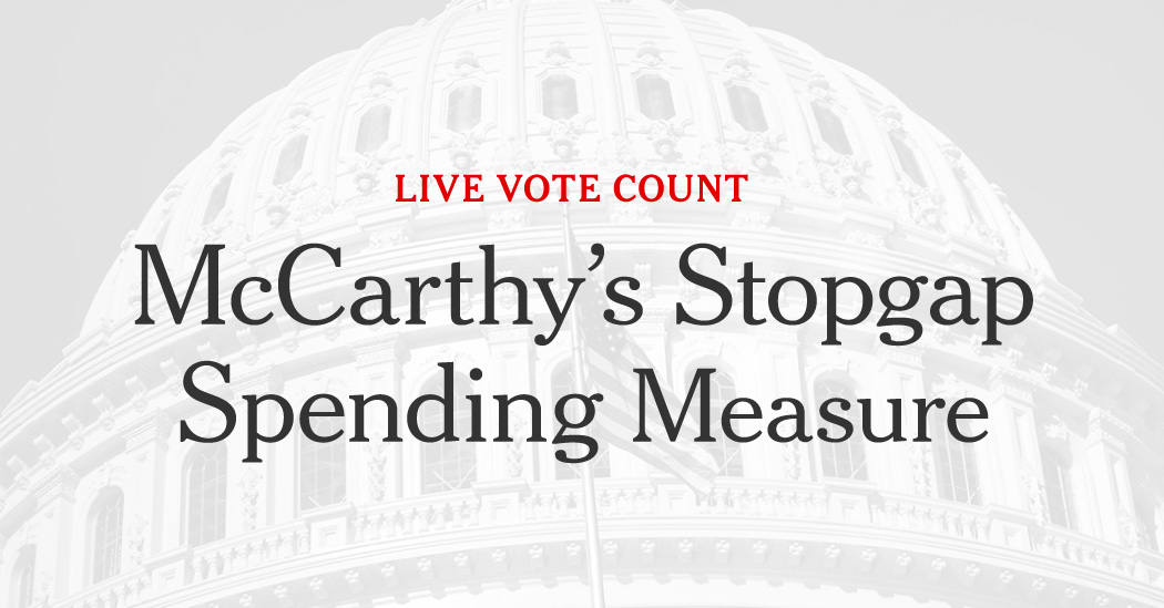 Government Shutdown: How Each Representative Voted on McCarthy’s Stopgap Bill