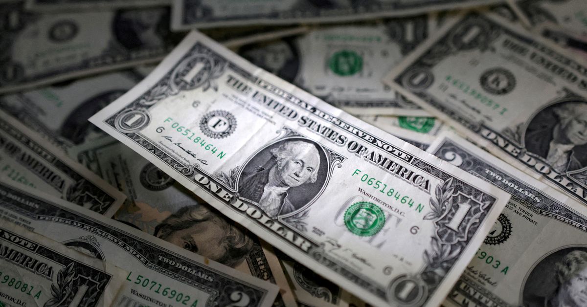 US dollar flat, but on track for eight straight weeks of gains; yuan sinks