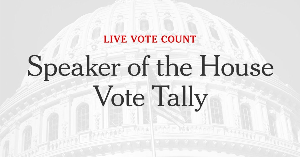 Live Count: Tracking the House Speaker Votes