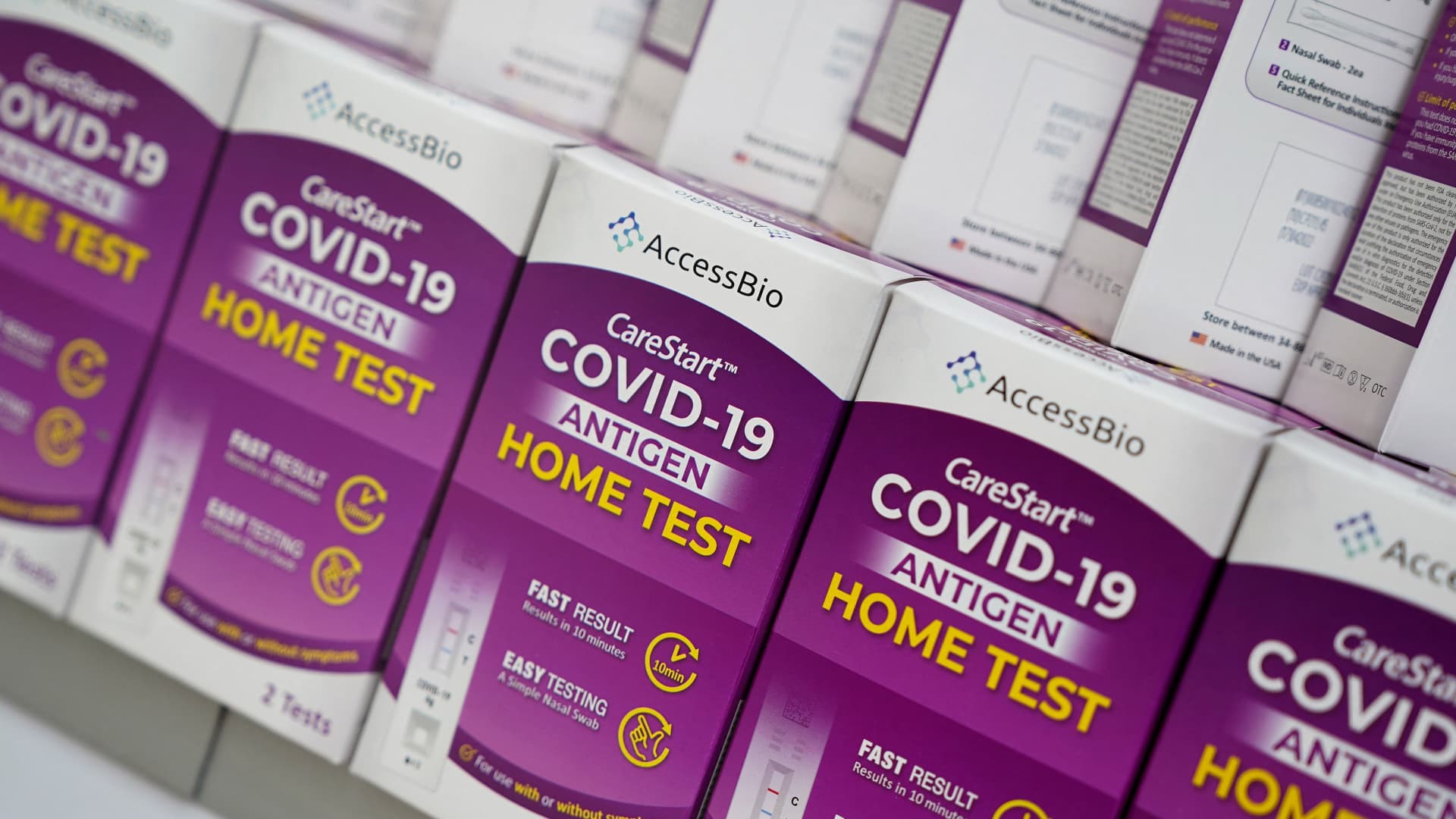 Free at home Covid tests available starting Monday