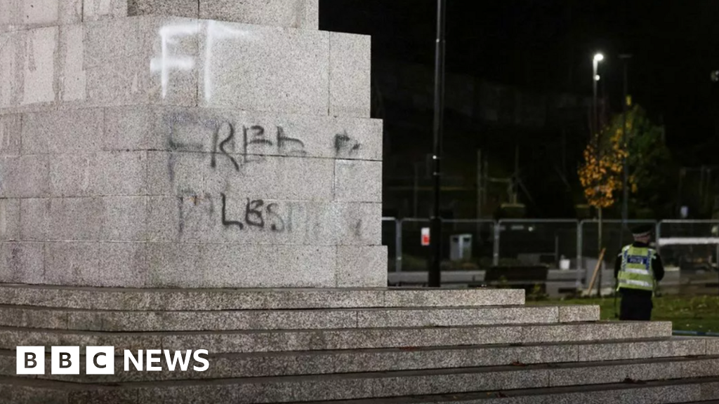 Two arrests over Rochdale memorial Palestine graffiti