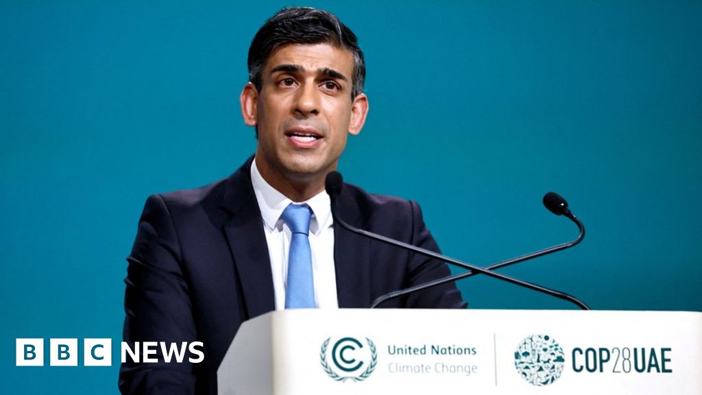 Rishi Sunak denies abandoning climate fight at COP28
