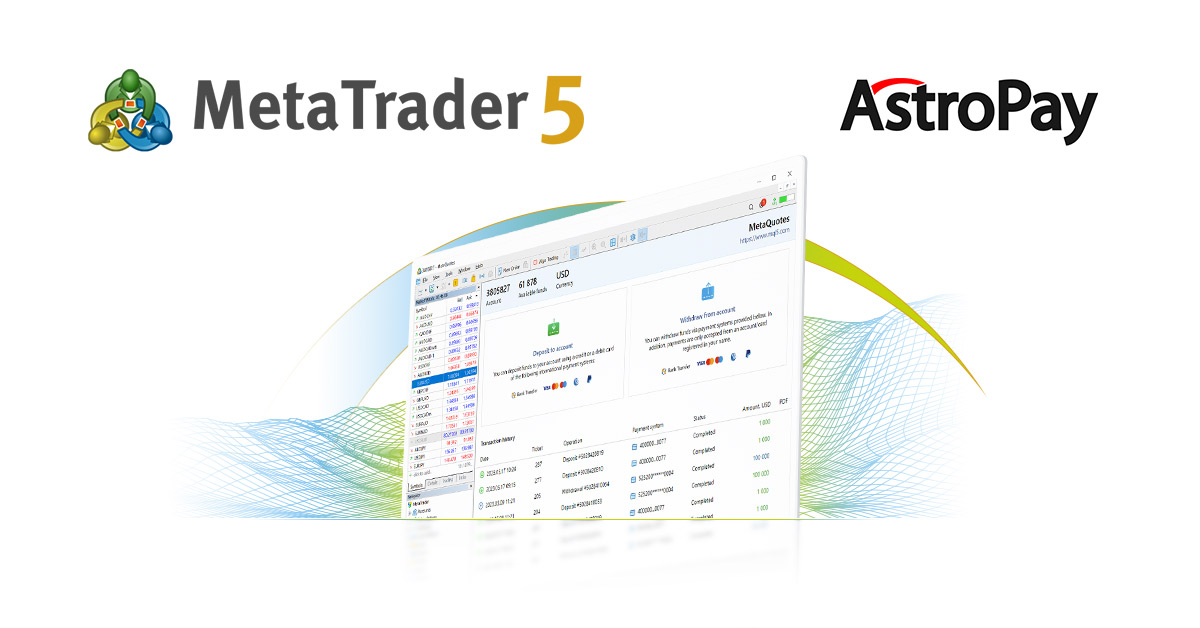 AstroPay partners with MetaTrader 5 Payments