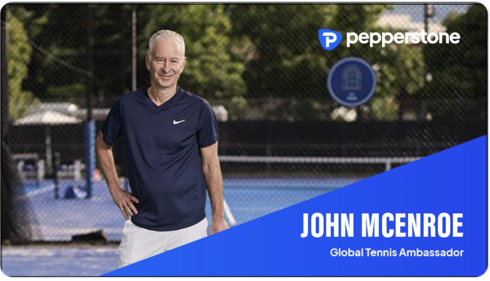Pepperstone announces its newest Global Tennis Ambassador, John McEnroe