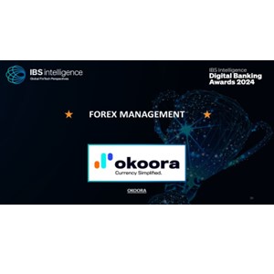IBS Intelligence names okoora as winner of 2024 Digital Banking Award for Forex Management