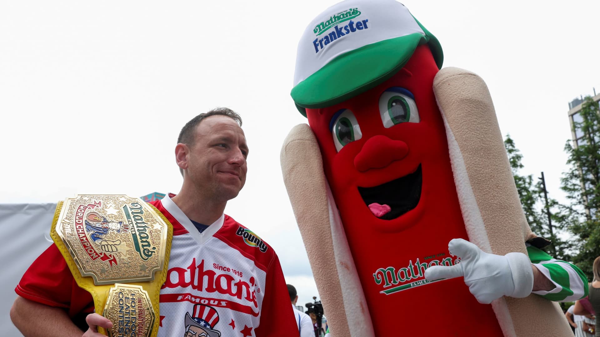 Joey Chestnut out over plant-based partnership