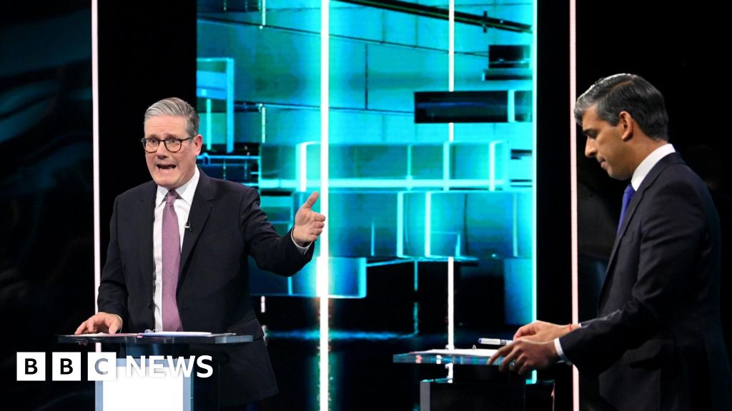 Sunak and Starmer go head-to-head in TV debate