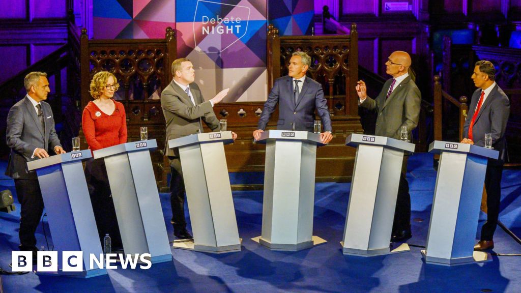 Scottish parties leaders clash on cost-of-livng and NHS in BBC debate