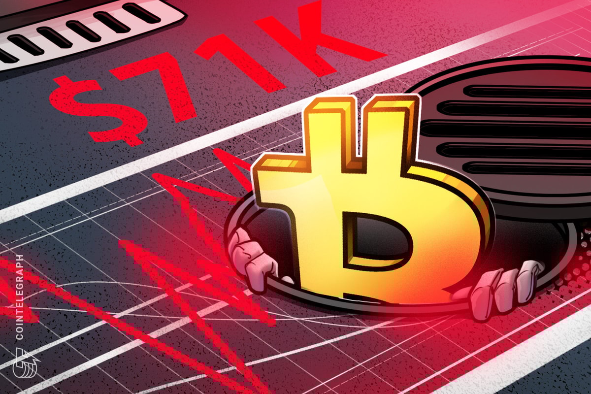 Bitcoin gets $71K target as tariffs deal rare US business outlook slump