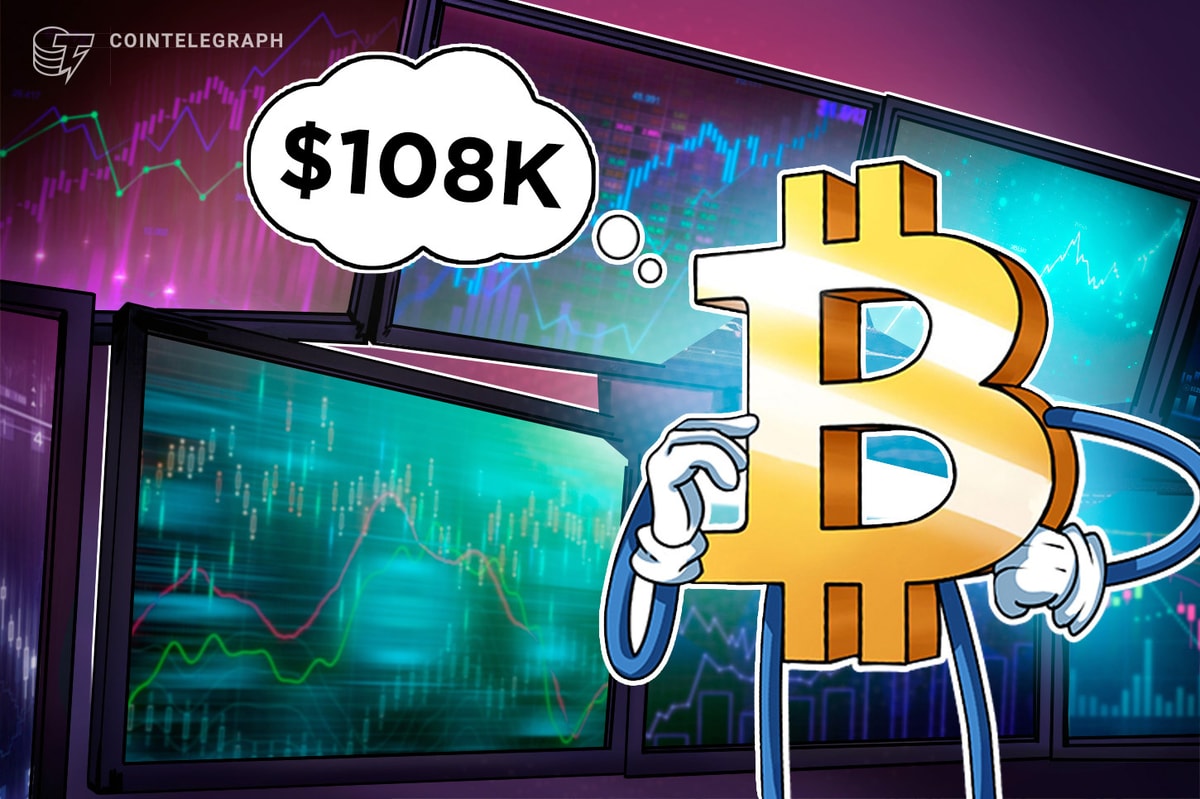 Bitcoin back below $108K as the market priced reduction in Fed rate cut odds