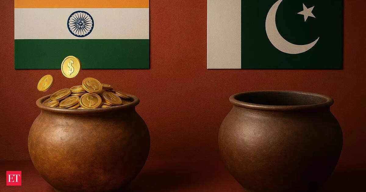 Forex reserves show a pauperised Pakistan, a prospering India